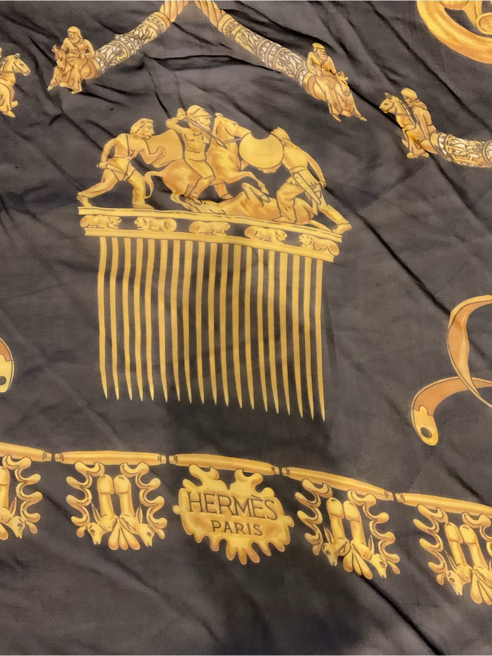 Hermes Les Cavaliers d’ Or Scarf